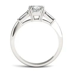 Cushion-Cut Moissanite Ring In Platinum (1 3/8 Ct. Tw.)