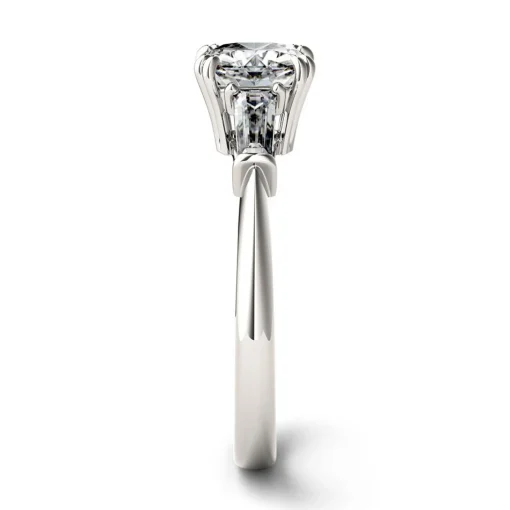 Cushion-Cut Moissanite Ring In Platinum (1 3/8 Ct. Tw.)
