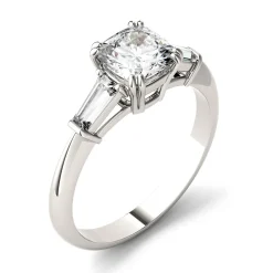 Cushion-Cut Moissanite Ring In Platinum (1 3/8 Ct. Tw.)