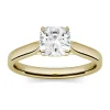 Cushion-Cut Moissanite Solitaire Ring In 14K Yellow Gold (1 Ct.)