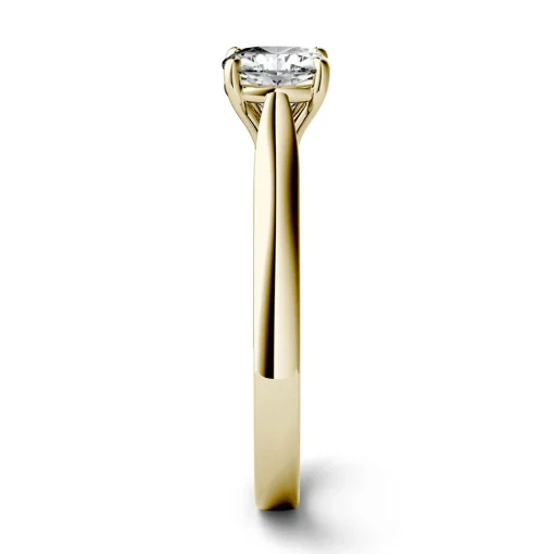 Cushion-Cut Moissanite Solitaire Ring In 14K Yellow Gold (1 Ct.)