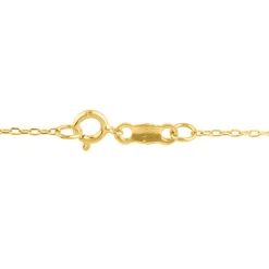 Dangle Pearl Station Necklace In 10K Yellow Gold