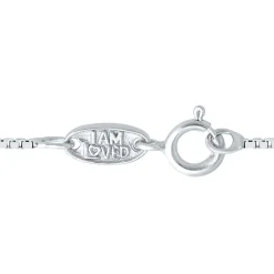 Diamond Accent Angel Pendant In Sterling Silver And 14K Rose Gold