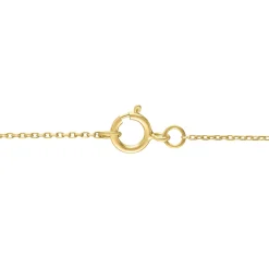 Diamond Accent Circle Pendant In 14K Yellow Gold