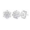 Diamond Accent Earrings In Sterling Silver