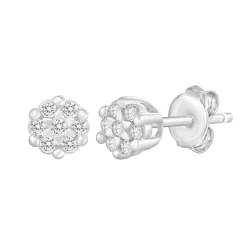 Diamond Accent Earrings In 10K Gold