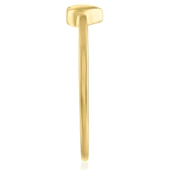 Diamond Accent Heart Ring In 14K Yellow Gold