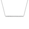Diamond Accent Illusion Bar Necklace In Sterling Silver