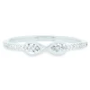 Diamond Accent Infinity Ring In 14K Gold