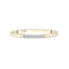 Diamond Accent Line Ring In 14K Yellow Gold