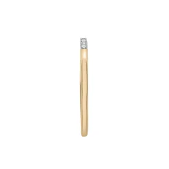 Diamond Accent Line Ring In 14K Yellow Gold