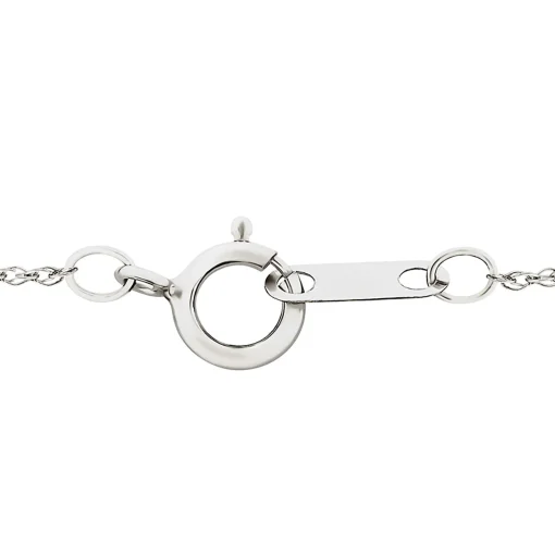Diamond Accent Long Stick Pendant In 10K White Gold