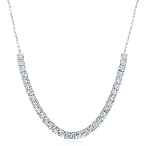 Diamond Accent Necklace In Sterling Silver
