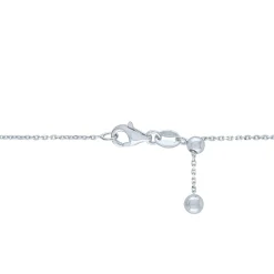 Diamond Accent Necklace In Sterling Silver