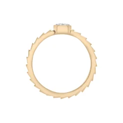Diamond Accent Pear Cluster Ring In Vermeil