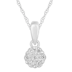 Diamond Accent Pendant In 10K Gold