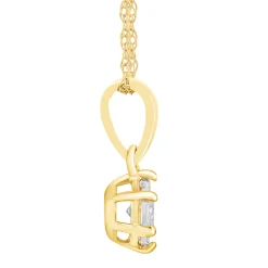 Diamond Accent Pendant In 10K Yellow Gold