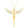 Diamond Angel Pendant In 14K Gold (1/4 Ct. Tw.)