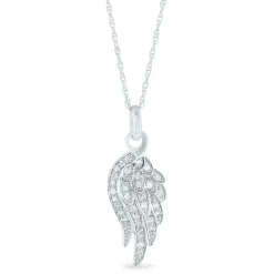 Diamond Angel Pendant In 14K Gold (1/4 Ct. Tw.)