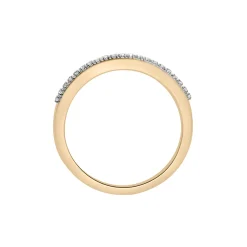 Diamond Baguette Vertical Bar Ring In 14K Yellow Gold (1/3 Ct. Tw.)