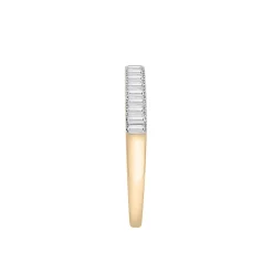 Diamond Baguette Vertical Bar Ring In 14K Yellow Gold (1/3 Ct. Tw.)