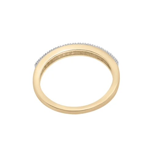 Diamond Baguette Vertical Bar Ring In 14K Yellow Gold (1/3 Ct. Tw.)