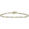 Diamond Bamboo Bracelet In 10K Yellow Gold (2 Ct. Tw.)