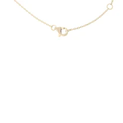 Diamond Bezel Dangle Necklace In 10K Yellow Gold (1/4 Ct. Tw.)