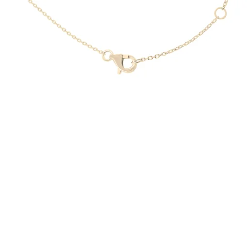 Diamond Bezel Dangle Necklace In 10K Yellow Gold (1/4 Ct. Tw.)