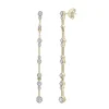 Diamond Bezel Drop Earrings In 10K Yellow Gold (1/4 Ct. Tw.)