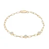 Diamond Bezel Paperclip Bracelet In Vermeil (1/10 Ct. Tw.)