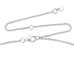 Diamond Bezel-Set Necklace In Sterling Silver (1/10 Ct. Tw.)