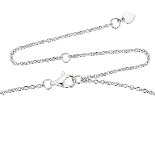 Diamond Bezel-Set Necklace In Sterling Silver (1/10 Ct. Tw.)