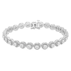 Diamond Bracelet In Sterling Silver (3/8 Ct. Tw.)