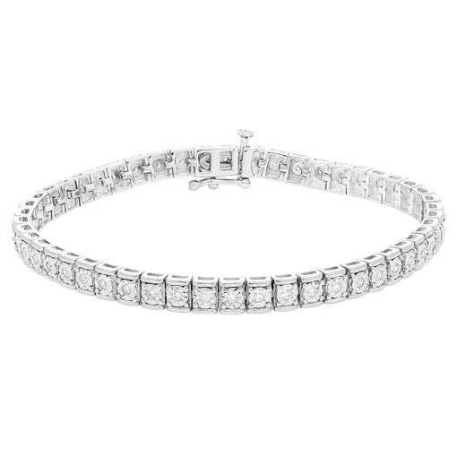 Diamond Bracelet In Sterling Silver (1/2 Ct. Tw.)