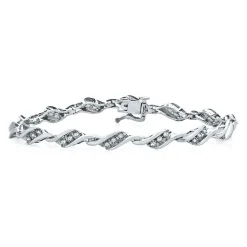 Diamond Bracelet With Bypass Links (1 Ct. Tw.)