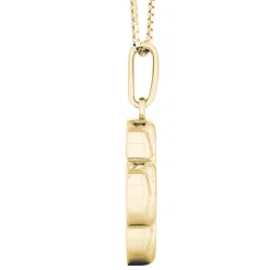 Diamond Clover Pendant In 14K Yellow Gold (1/7 Ct. Tw.)