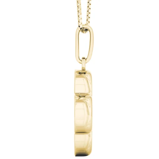 Diamond Clover Pendant In 14K Yellow Gold (1/7 Ct. Tw.)