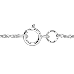 Diamond Clover Pendant In 10K White Gold (1/8 Ct. Tw.)