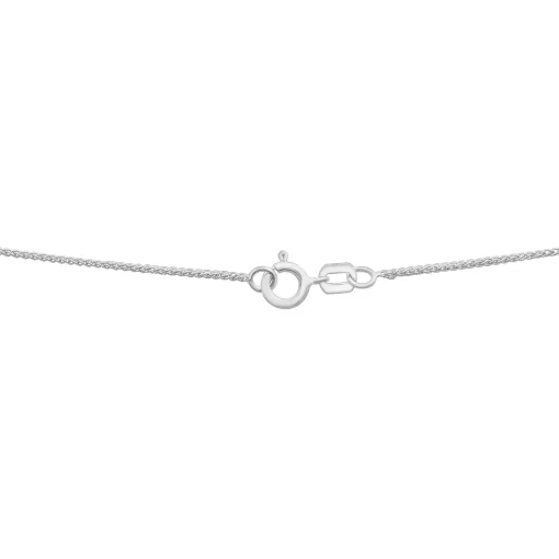 Diamond Cluster Necklace In 10K White Gold (1/2 Ct. Tw.)