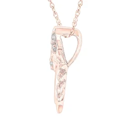 Diamond Crab Pendant In 10K Rose Gold