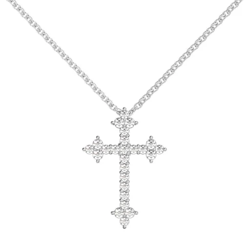 Diamond Cross Pendant In