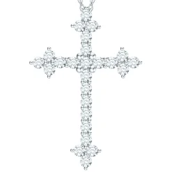 Diamond Cross Pendant In