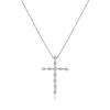 Diamond Cross Pendant In Sterling Silver (1/10 Ct. Tw.)