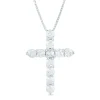 Diamond Cross Pendant In 14K White Gold (1/2 Ct. Tw.)