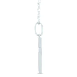 Diamond Cross Pendant In 14K White Gold (1/5 Ct. Tw.)
