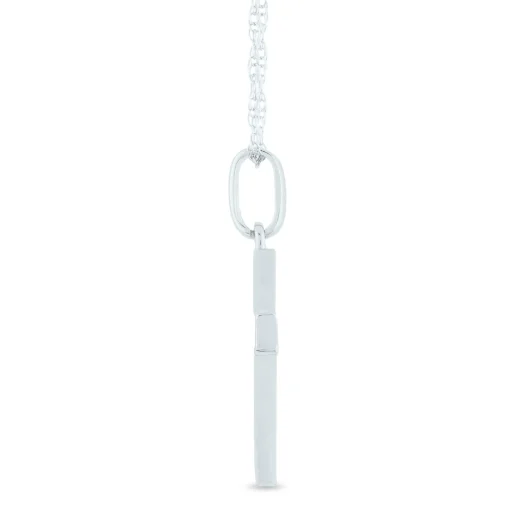 Diamond Cross Pendant In 14K White Gold (1/5 Ct. Tw.)