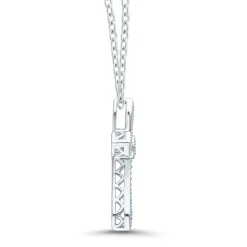 Diamond Cross Pendant In Sterling Silver (1/10 Ct. Tw.)
