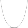 Diamond Cut Cable Chain Necklace In Platinum, 16"