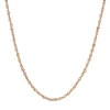 Diamond Cut Singapore Chain In 14K Rose Gold, 20"